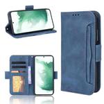 For Samsung Galaxy S22+ 5G Skin Feel Calf Pattern Leather Phone Case(Blue)
