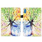 For Lenovo Legion Y700 Colored Drawing Smart Leather Tablet Case(Colorful Tree)