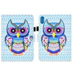 For Lenovo Legion Y700 Colored Drawing Smart Leather Tablet Case(Colored Owl)