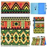 For Samsung Galaxy Tab S8 X700 X706 Colored Drawing Smart Leather Tablet Case(Folk-custom)
