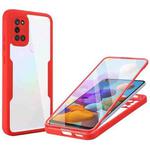 For Samsung Galaxy A21s Acrylic + TPU 360 Degrees Full Coverage Shockproof Phone Case(Red)