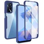 For OPPO A16 / A55 5G Acrylic + TPU 360 Degrees Full Coverage Shockproof Phone Case(Blue)