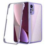 For Xiaomi 12 5G Acrylic + TPU 360 Degrees Full Coverage Shockproof Phone Case(Purple)