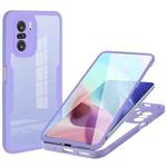 For Xiaomi Redmi K40 Acrylic + TPU 360 Degrees Full Coverage Shockproof Phone Case(Purple)