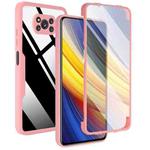 For Xiaomi Poco X3 NFC / X3 Acrylic + TPU 360 Degrees Full Coverage Shockproof Phone Case(Pink)
