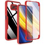 For Xiaomi Poco X3 NFC / X3 Acrylic + TPU 360 Degrees Full Coverage Shockproof Phone Case(Red)