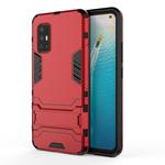 For Vivo V17 (India) Shockproof PC + TPU Protective Case with Invisible Holder(Red)