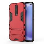 For Xiaomi Redmi K30 Shockproof PC + TPU Protective Case with Invisible Holder(Red)