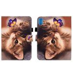 For Lenovo Legion Y700 Colored Drawing Smart Leather Tablet Case(Butterfly Cat)