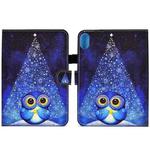 For Lenovo Legion Y700 Colored Drawing Smart Leather Tablet Case(Night Sky Owl)