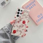 For Samsung Galaxy S22+ 5G Shell Pattern Flower TPU Phone Case(Little Red Flower)