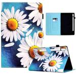 For Samsung Galaxy Tab S8 / S7 Colored Drawing Smart Leather Tablet Case(Sunflower)