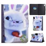 For Lenovo Legion Y700 Electric Pressed Smart Leather Tablet Case(White Rabbit)