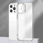 For iPhone 12 Pro Frosted TPU + Glass Phone Case(Transparent)