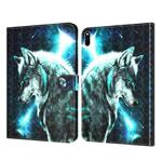 For Huawei Matepad 10.4 3D Painted Pattern Leather Tablet Case(Wolf)