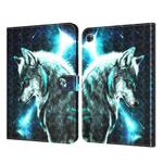 For Huawei Matepad T8 8.0 3D Painted Pattern Leather Tablet Case(Wolf)