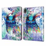 For Lenovo Tab P11 3D Painted Pattern Leather Tablet Case(Owl)