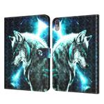 For Lenovo Tab P11 Pro 3D Painted Pattern Leather Tablet Case(Wolf)