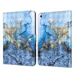 For Samsung Galaxy Tab A7 SM-T500 3D Painted Pattern Leather Tablet Case(Milky Way)