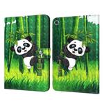 For Samsung Galaxy Tab A8 10.5 3D Painted Pattern Leather Tablet Case(Panda)