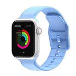 Silicone Stitching Watch Band For Apple Watch Series 8&7 41mm / SE 2&6&SE&5&4 40mm / 3&2&1 38mm(Denim Blue)