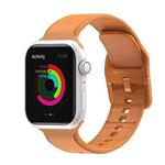 Silicone Stitching Watch Band For Apple Watch Ultra 49mm / Series 8&7 45mm / SE 2&6&SE&5&4 44mm / 3&2&1 42mm(Walnut)