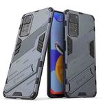 For Xiaomi Redmi Note 11 Pro 5G Gobal Punk Armor 2 in 1 PC + TPU Shockproof Phone Case with Invisible Holder(Gray)