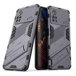 For Xiaomi Poco X4 Pro 5G Punk Armor 2 in 1 PC + TPU Shockproof Phone Case with Invisible Holder(Gray)