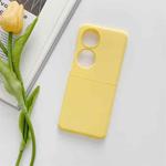 For Huawei P50 Pocket Skin Feel Frosted PC Phone Case(Yellow)