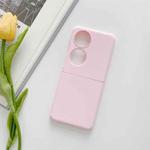 For Huawei P50 Pocket Skin Feel Frosted PC Phone Case(Pink)