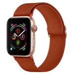 Polyester Nylon Watch Band For Apple Watch Series 9&8&7 41mm / SE 3&SE 2&6&SE&5&4 40mm / 3&2&1 38mm(Orange Red)