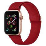 Polyester Nylon Watch Band For Apple Watch Ultra 49mm&Watch Ultra 2 49mm / Series 9&8&7 45mm / SE 3&SE 2&6&SE&5&4 44mm / 3&2&1 42mm(Wine Red)