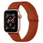Polyester Nylon Watch Band For Apple Watch Ultra 49mm&Watch Ultra 2 49mm / Series 9&8&7 45mm / SE 3&SE 2&6&SE&5&4 44mm / 3&2&1 42mm(Orange Red)