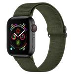 Polyester Nylon Watch Band For Apple Watch Ultra 49mm&Watch Ultra 2 49mm / Series 9&8&7 45mm / SE 3&SE 2&6&SE&5&4 44mm / 3&2&1 42mm(Army Green)