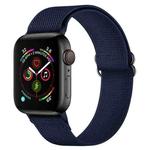 Polyester Nylon Watch Band For Apple Watch Ultra 49mm&Watch Ultra 2 49mm / Series 9&8&7 45mm / SE 3&SE 2&6&SE&5&4 44mm / 3&2&1 42mm(Midnight Blue)