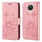For Nokia G20 / G10 / 6.3 Lotus Embossed Leather Phone Case(Pink)