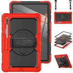 For Samsung Galaxy Tab S8 Ultra 14.6 inch SM-X900 Silicone + PC Tablet Case(Red+Black)