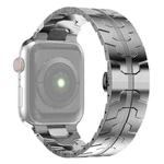 Steel Watch Band For Apple Watch Series 9&8&7 41mm / SE 3&SE 2&6&SE&5&4 40mm / 3&2&1 38mm(Silver)