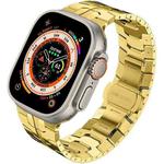 Steel Watch Band For Apple Watch Series 9&8&7 41mm / SE 3&SE 2&6&SE&5&4 40mm / 3&2&1 38mm(Gold)