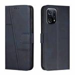 For OPPO Find X5 Stitching Calf Texture Buckle Leather Phone Case(Blue)