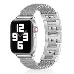 Thin Chain Steel Watch Band For Apple Watch Series 8&7 41mm / SE 2&6&SE&5&4 40mm / 3&2&1 38mm(Silver)