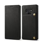 For Galaxy Note9 Denior V4 Luxury Car Cowhide Horizontal Flip Leather Case with Holder & Card Slots & Wallet(Black)