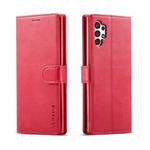 For Samsung Galaxy A13 4G LC.IMEEKE Calf Texture Leather Phone Case(Red)