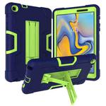 For Galaxy Tab A 8.0 & S Pen (2019) P200 Contrast Color Silicone + PC Combination Case with Holder(Navy Blue +Olivine)