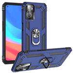 For OPPO A36 / A76 Shockproof TPU + PC Phone Case(Blue)