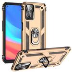 For OPPO A36 / A76 Shockproof TPU + PC Phone Case(Gold)