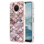 For Nokia G10 / G20 Electroplating IMD TPU Phone Case(Pink Scales)