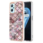 For OPPO Realme 9i / A36/A96 4G Electroplating IMD TPU Phone Case(Pink Scales)