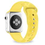 Sunflower Embossing Silicone Watch Band For Apple Watch Series 8&7 41mm / SE 2&6&SE&5&4 40mm / 3&2&1 38mm(Bright Yellow)