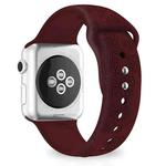 Sunflower Embossing Silicone Watch Band For Apple Watch Ultra 49mm&Watch Ultra 2 49mm / Series 9&8&7 45mm / SE 3&SE 2&6&SE&5&4 44mm / 3&2&1 42mm(Wine Red)